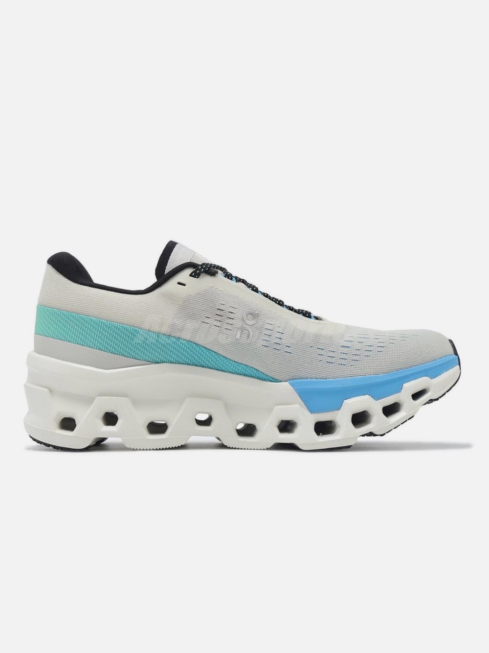On Running Cloudmonster Sneakers in Light Gray, Blue, Black- Womens Size 9 - Picture 5 of 8